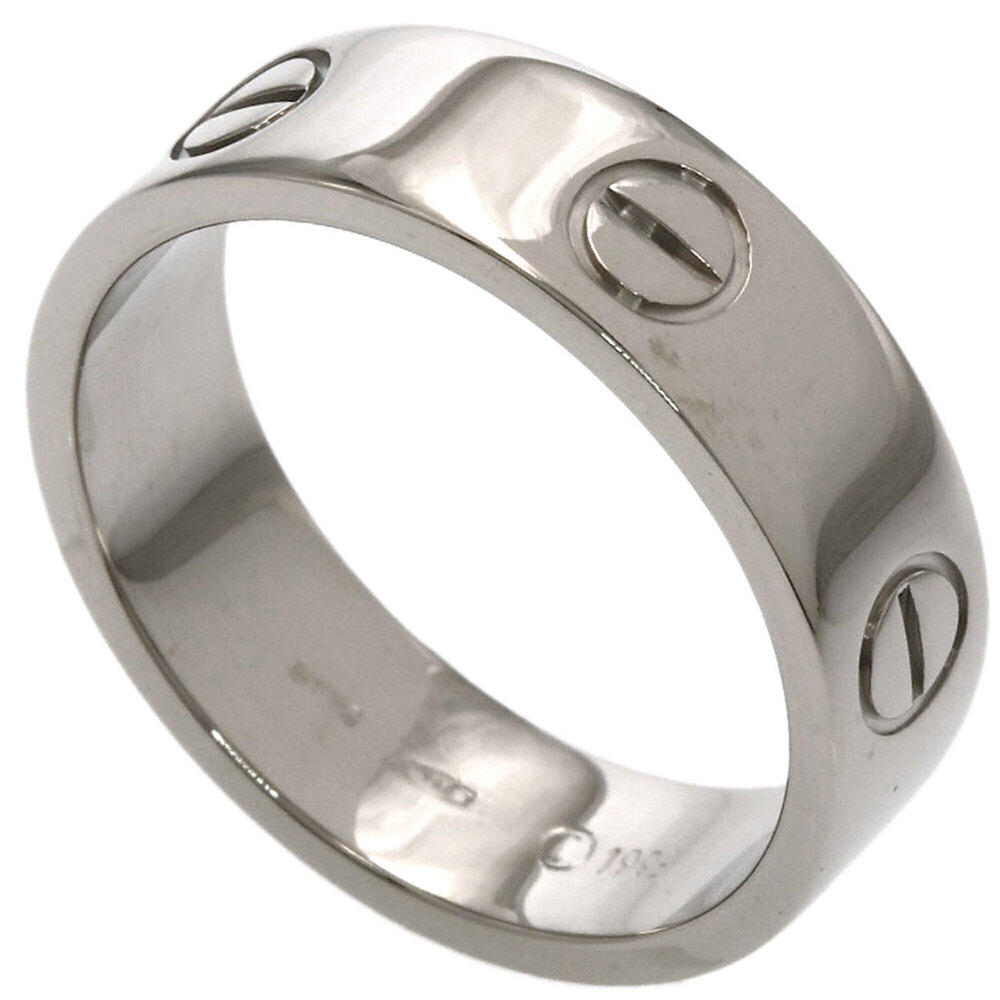 Cartier Love Ring #57, 18K White Gold, Women's Ring, CARTIER